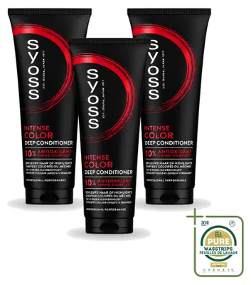 Image de 3 x Après-shampooing intense pour cheveux colorés Syoss - 250 ml - Pack économique - 3 pièces