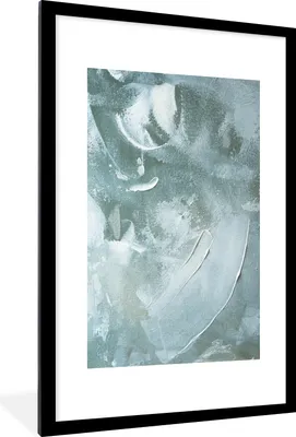 Produktbild von MuchoWow® Gerahmtes Poster Acrylfarbe - Abstrakt - Design 60x90 cm - Poster mit Schwarzem Bilderrahmen Wandposter Rahmen Foto Bilder - Dekoration - Wandposter Wohnzimmer - Hochwertig