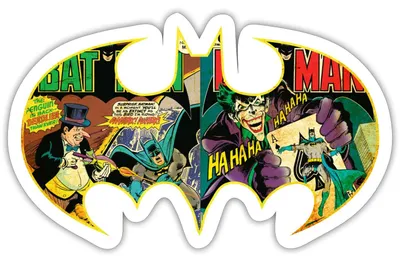 Produktbild von Spreadshirt DC Comics Batman Logo Comic Sticker Aufkleber, 10 x 10 cm, Mattweiß