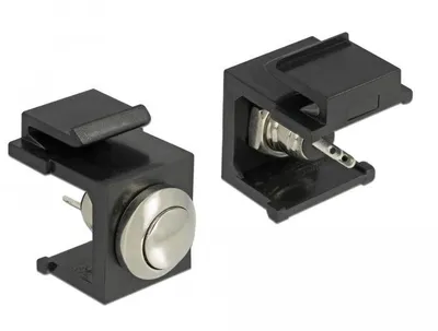 Produktbild von DeLOCK 86402, Keystone LED, Schwarz, Edelstahl, 24 V, 1 A, 16,3 mm, 19,8 mm
