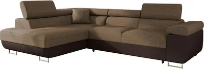 A sectional sofa is shown against a white background.
