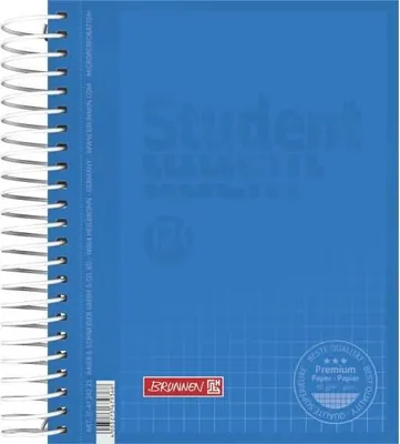 Produktbild von BRUNNEN Collegeblock Premium Student Colour Code | A6, kariert, 120 Blatt, azur
