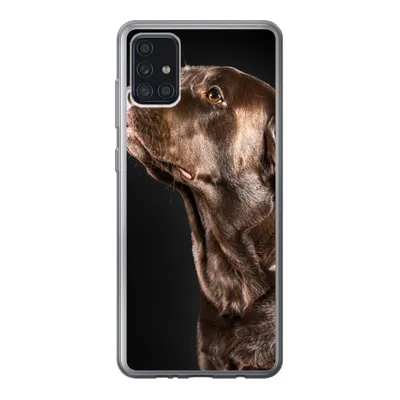 Produktbild von MuchoWow® Handyhülle Schutzhülle Hülle für Samsung Galaxy A52 5G Hund - Braun - Porträt Silikon Softcase Handy Hülle - Umschlag