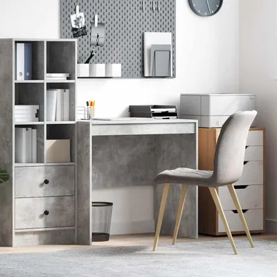 Obrázok produktu pre Maison Exclusive - písací stôl betónová sivá 80 x 50 x 76 cm