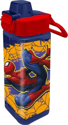 Obrázok produktu pre Spiderman 500 ml fľaša na vodu pre deti, bez BPA, odolná