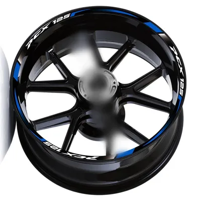 Image de Autocollants réfléchissants pour roues de motos et scooters
