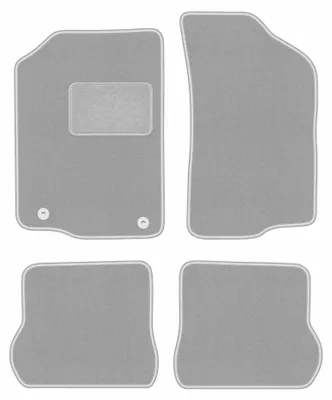 Obrázok produktu pre Velúrové autokoberce pre: Volkswagen Scirocco II 1981-1992 (kupé) – sada 4 ks, sivé, na mieru – Wielganizator OSLO
