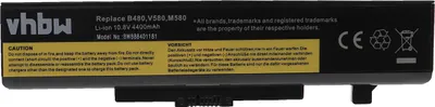 Produktbild von vhbw Akku kompatibel mit Lenovo IdeaPad G480 2688-2LU, G480 2688-2AU, G580, G485, G510, G500, G505, G480A Notebook (4400 mAh, 10,8 V, Li-Ion)