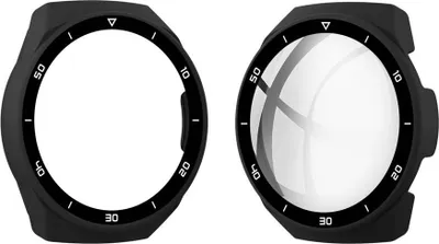 Produktbild von 2in1-Gehäuse mit Glas für Huawei Watch GT 2e (Schwarz)