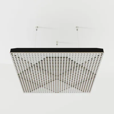 Immagine prodotto di Set di 4 pannelli acustici WILDS in velluto, 50x50x5 cm, bianco/verde
