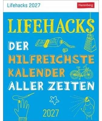 Obrázok produktu pre Lifehacks – odtrhávací kalendár na rok 2027 – Najužitočnejší kalendár všetkých čias