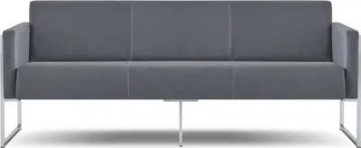 Produktbild von Arbeitszimmer-Set 5tlg 2x 3-Sitzer 2x Sessel Couchtisch Grau Einfarbig