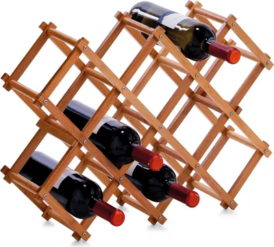 Produktbild von Zeller Weinregal, Bamboo 54x14,5x38