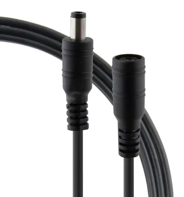 Image de Câble d'extension DC, 1,00 mètre (connecteur > bornes), 5,5/2,1 mm, pour basse tension