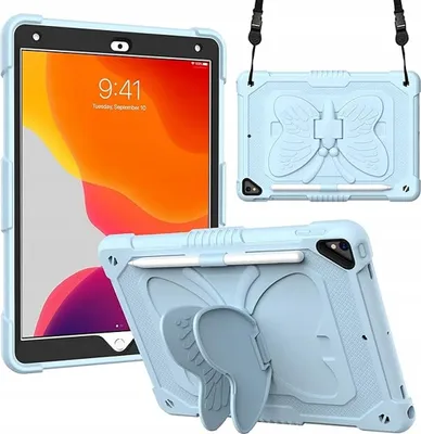 Produktbild von Tasche für Pad 10.2" 2020/2019 mit Ständer und Schultergurt Blau