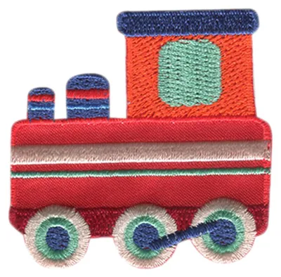 Obrázek produktu pro Lokomotiva - vlakové vozidlo - nášivka, nažehlovací, nášivka, nášivky, k nažehlení, velikost: 5,4 x 5,5 cm