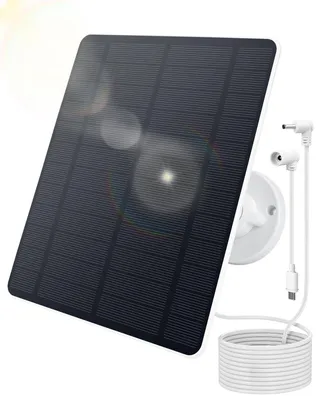 5W Solarmodul für Ring-Kamera, IP65, 360° Halterung, weiß