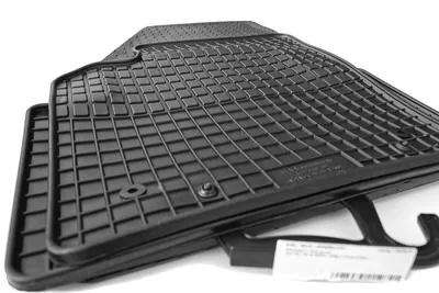 Image de Tapis en caoutchouc pour Volvo S40 V50 C30 Tapis en caoutchouc Qualité d'origine noir 4 pièces Inodore