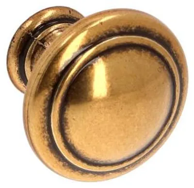Produktbild von Knopf für Möbel, aus Zamak, Durchmesser 25 mm, goldfarben