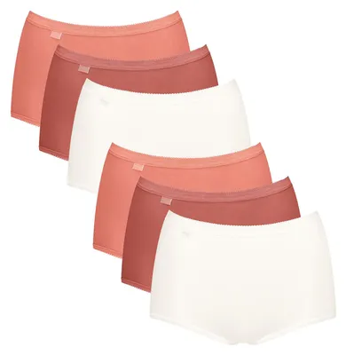 Produktbild von sloggi Damen Midislip 6-Pack Basic+ Maxi - MULTIPLE COLOURS 21 - Größe 50