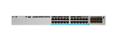 Zdjęcie produktu dla Cisco Catalyst C9300-24P-E, Zarządzany, L2/L3, Gigabit Ethernet (10/100/1000), Obsługa PoE, Możliwości montowania w stelażu, 1U
