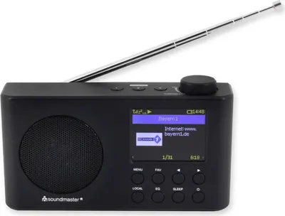 Produktbild von Soundmaster IR6500SW, Tragbar, Analog & Digital, DAB, FM, 2 W, LCD, 6,1 cm (2.4")