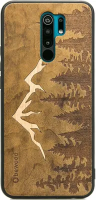 Produktbild von Holzhülle Bewood für Xiaomi Redmi 9, Imbuia-Gebirge