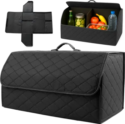 Image de Sac de rangement pour coffre de voiture pliable et matelassé