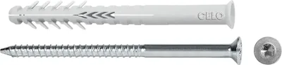 Produktbild von CELO Hohlblockrahmendübel HBR 10x160 TX mit Senkholzschraube Torx - Nylon/Stahl