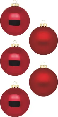 Produktbild von Inge‘s Christmas Decor Dark Red, Kugel-Weihnachtsschmuck, Rot, 24 Stück(e), Box, 30 mm