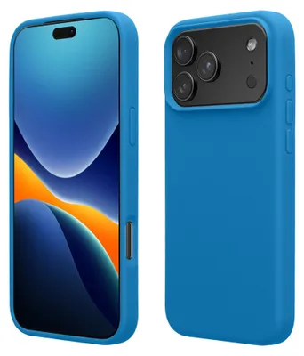 Produktbild von kwmobile Handyhülle für Apple iPhone 18 Pro / iPhone 17 Pro Hülle - Case Silikon - Kabelloses Laden - Schutzhülle Cover in Blue Reef