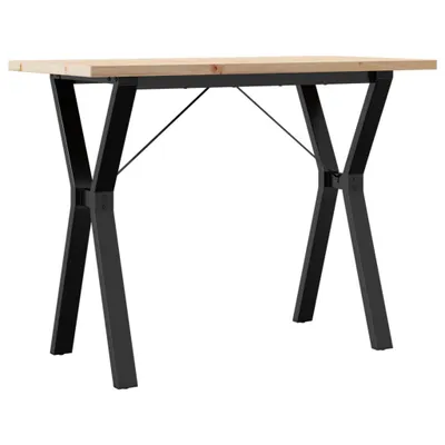 Produktbild von Esstisch Y-Gestell 100x50x75,5 cm Massivholz Kiefer & Stahl
