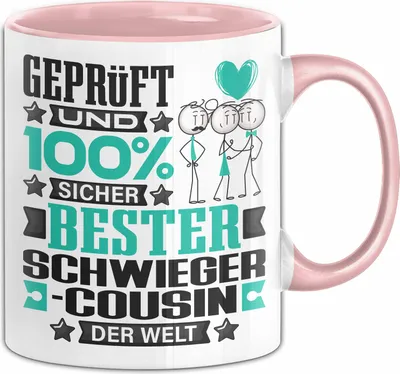Produktbild von Schwiegercousin Geschenk Lustiger Spruch für Schwiegercousin Geschenkidee Bester Schwiegercousin Der Welt (Rosa)