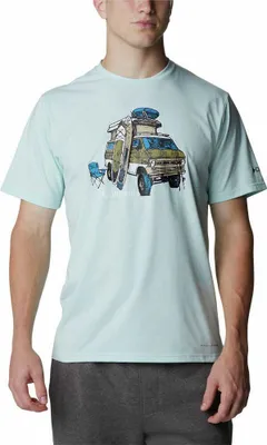 Produktbild von Columbia Sun Trek™ Graphic Kurzarm-t-shirt Blau S Mann Blau S