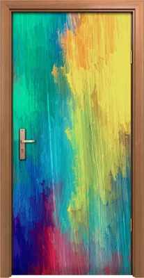 Produktbild von Türposter 90x200 cm Türaufkleber Türtapete Türfolie Klebefolie Abstrakte Kunst Malerei