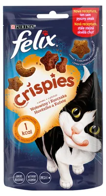 Immagine prodotto di FELIX Crispies Manzo Pollo - Snack per gatti - 45 g