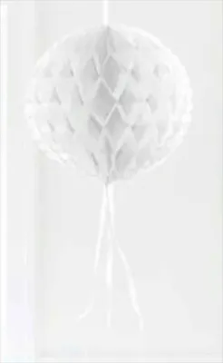 Produktbild von Wabenfächerdeko Rund Weiß - 30 cm