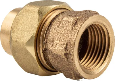Produktbild von Rotguss-Lötfitting Verschraubung flachdichtend 18 mm x 3/4 Zoll IG - Typ 4330G, DVGW