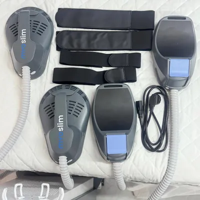 Obrázok produktu pre EMS zariadenie na tvarovanie postavy - 5 RF aplikátorov - Stimulácia svalov - Kontúrovanie postavy - Redukcia celulitídy - Sieťový adaptér 220–240 V