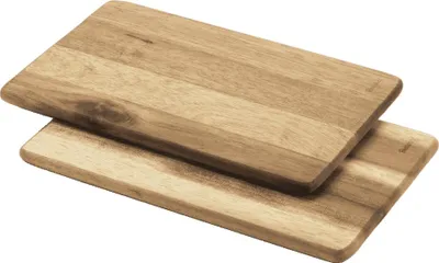 Produktbild von metaltex Vesperbrett Akazienholz rechteckig 2er Set