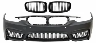 Image de Pare-chocs pour BMW Série 3 F30 F31, modèles non LCI et LCI, de 2011 à 2018, style M3 Sport EVO, avec grille double.