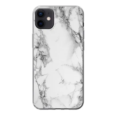 Produktbild von MuchoWow® Handyhülle Schutzhülle Hülle für iPhone 12 mini Marmor - Stein - Weiß - Grau - Schwarz - Marmoroptik Silikon Softcase Handy Hülle - Bild