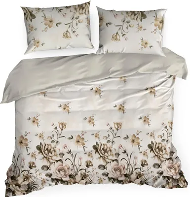 Image de Literie satin SPRING 41 220X200+ 2x taies d'oreiller 70x80 cm
