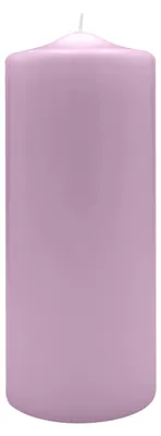 Produktbild von Spitzkopf Stumpen Kerzen Mittelflieder 25 x Ø 9 cm, 6 Stück
