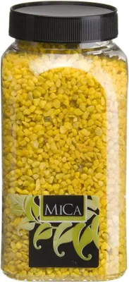 Produktbild von Mica Decorations Dekoration Granulat gelb 650 ml 1 kg
