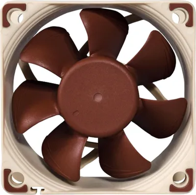 Produktbild von Noctua NF-A6x25 PWM, Ventilator, 6 cm, 550 RPM, 3000 RPM, 29,2 m³/h, Beige, Braun
