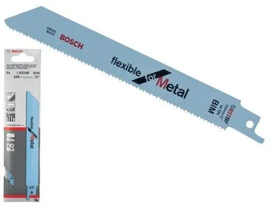 Immagine prodotto di Lame di ricambio per seghe a gattuccio confezione 5 pezzi Bosch Flex S 922 BF