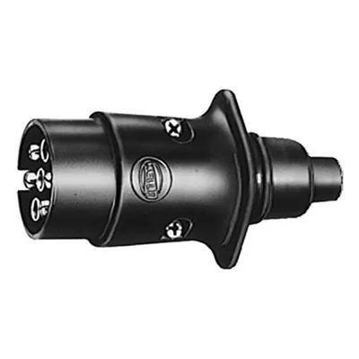 Produktbild von Hella Flachstecker mit Zugentlastung, 7-polig, 6,3mm, schwarz