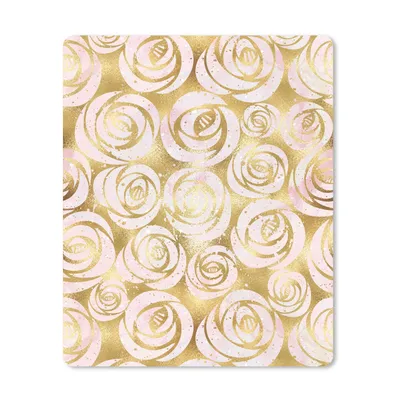 Produktbild von MuchoWow® Mauspad Mousepad Marmor - Gold - Rosen - Muster 30x40 cm - Mousepads - Maus Mat - Pad - Mausunterlage - Mausmatten