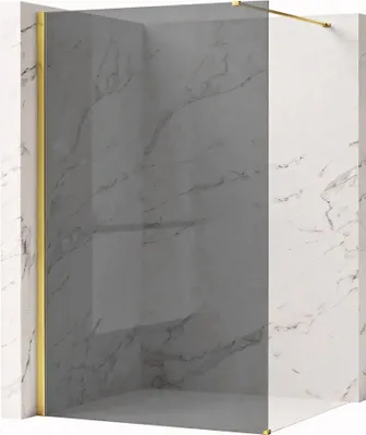 Produktbild von Duschwand Rea Flexi Grey 80 Gold